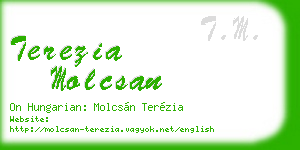 terezia molcsan business card